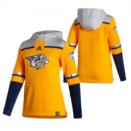 Herren Eishockey Nashville Predators Blank 2020-21 Reverse Retro Pullover Hooded Sweatshirt